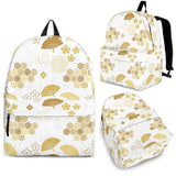 Gold Fan Japanese Pattern Backpack