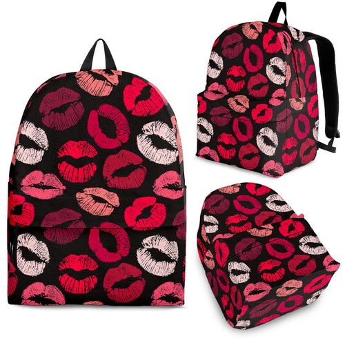 Lips Pattern Print Design 02 Backpack