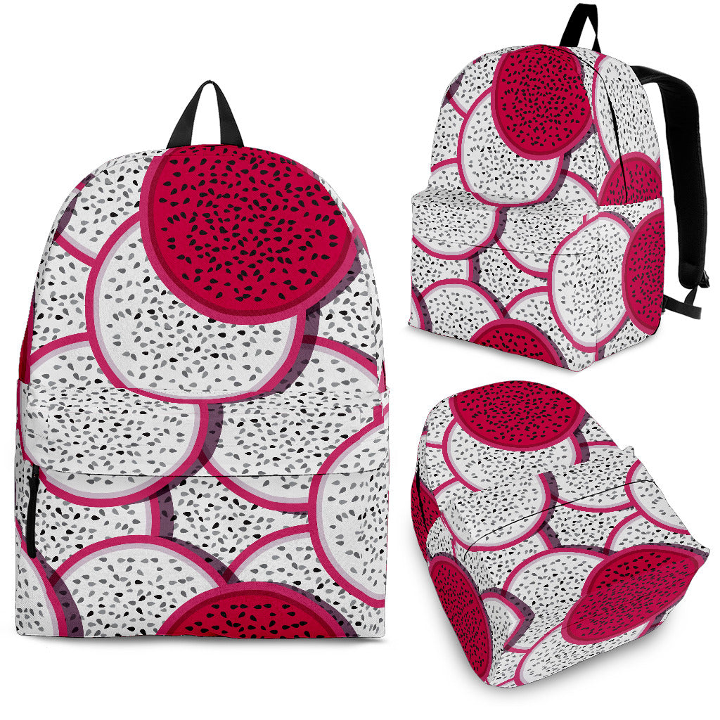 Sliced Dragon Fruit Pattern Backpack