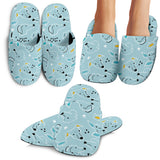 Greyhound Pattern Print Design 03 Slippers