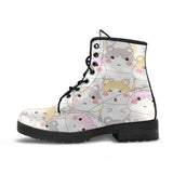 Hamster Pattern Leather Boots