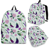 Eggplant Pattern Print Design 03 Backpack