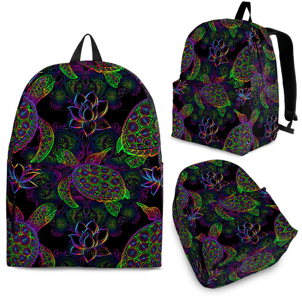 Sea Turtle Pattern Backpack