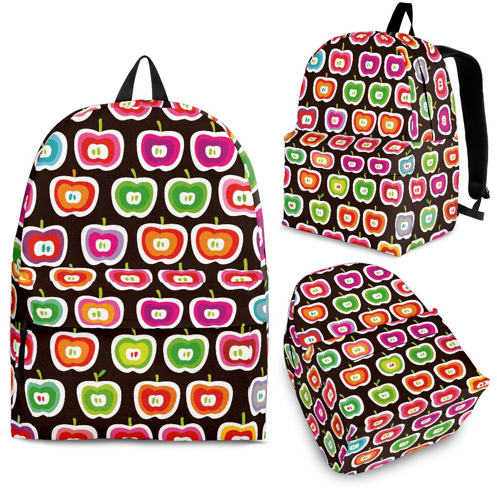 Colorful Apple Pattern Backpack