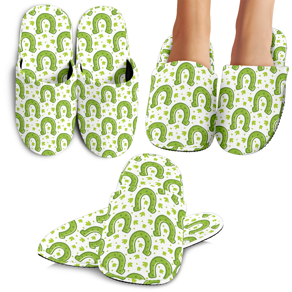 Horseshoes Pattern Print Design 02 Slippers