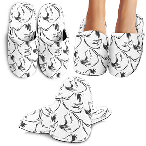 Eagle Pattern Print Design 01 Slippers