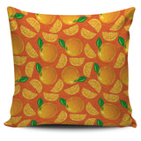 Orange Pattern background Pillow Cover