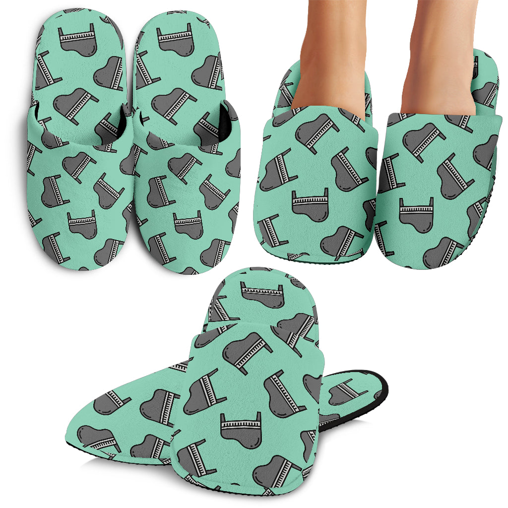 Piano Pattern Print Design 04 Slippers