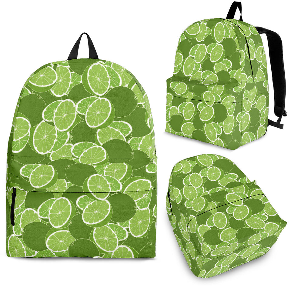 Lime Pattern Background Backpack