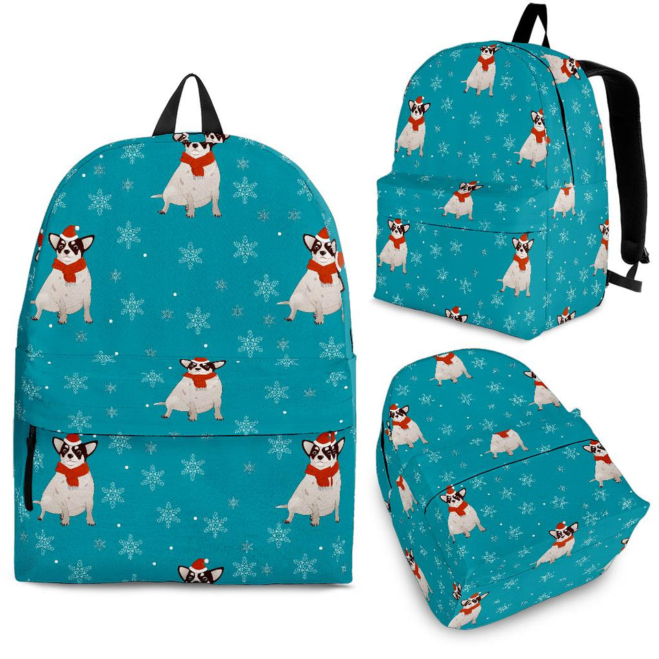 Fat Chihuahua Christmas Pattern Backpack