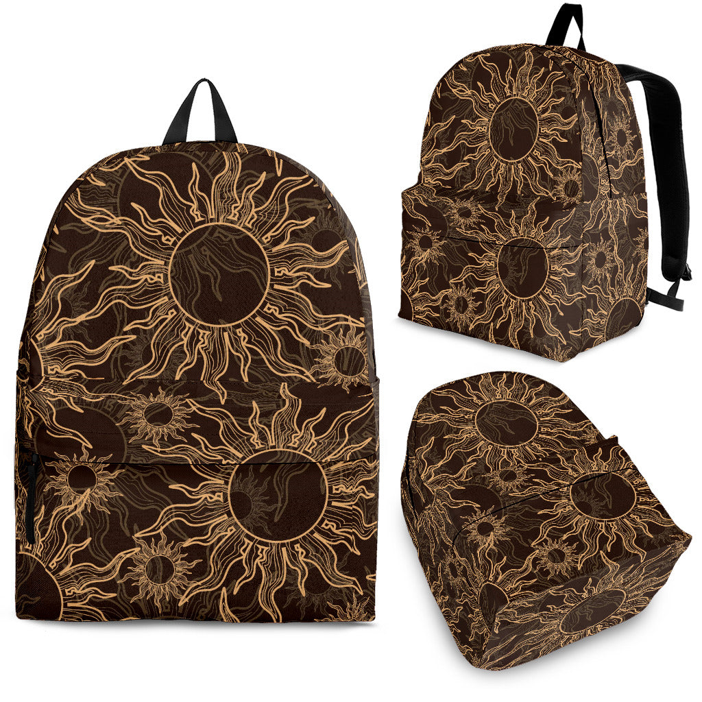 Sun Pattern Theme Backpack