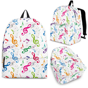 Music Notes Pattern Print Design 02 Backpack