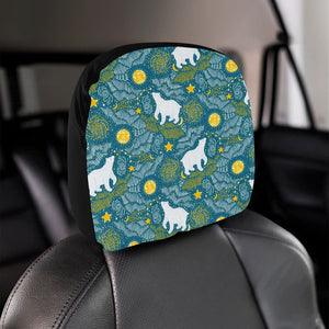 Polar Bear Pattern Car Headrest Cover