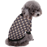 English Bulldog Pattern Print Design 03 All Over Print Pet Dog Round Neck Fuzzy Shirt