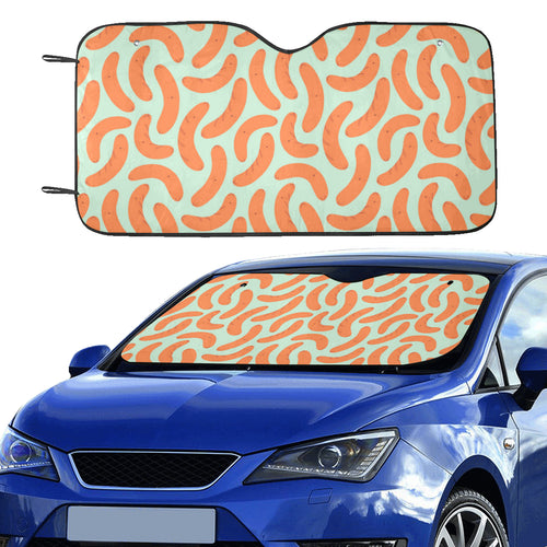 Sausage Pattern Print Design 04 Car Sun Shade