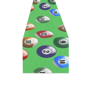 Billiard Ball Pattern Print Design 02 Table Runner