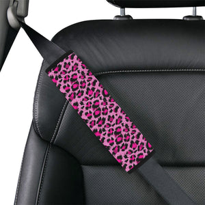 Pink Leopard Skin texture Pattern Car Seat Belt Cover