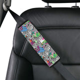 Zebra Colorful Pattern Car Seat Belt Cover