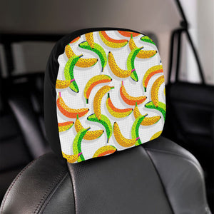 Banana Geometric Pattern Car Headrest Cover