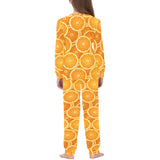 Sliced Orange Pattern Kids' Boys' Girls' All Over Print Pajama Set