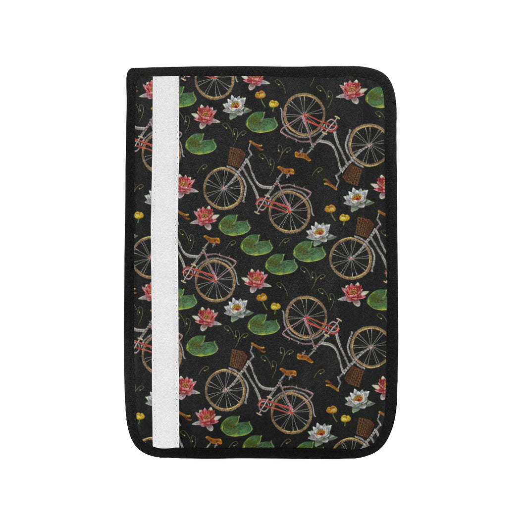 Bicycle Pattern Print Design 03 Car Seat Belt Cover