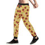 Pizza Salami Mushroom Texture Pattern Unisex Casual Sweatpants