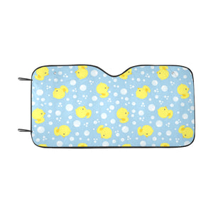 Duck Toy Pattern Print Design 02 Car Sun Shade