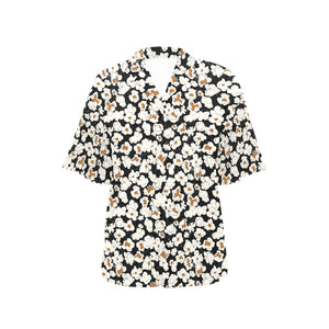 Popcorn Pattern Print Design 02 Women's All Over Print Hawaiian Shirt