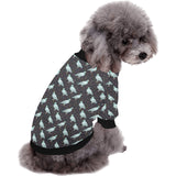 Pigeon Pattern Print Design 01 All Over Print Pet Dog Round Neck Fuzzy Shirt