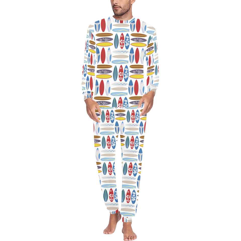 Surfboard Pattern Print Design 02 Men's All Over Print Pajama