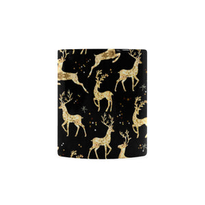 Gold Deer Pattern Classical White Mug (FulFilled In US)