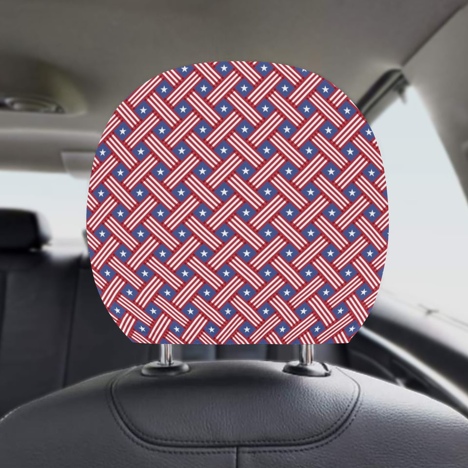 USA Star Stripe Pattern Car Headrest Cover