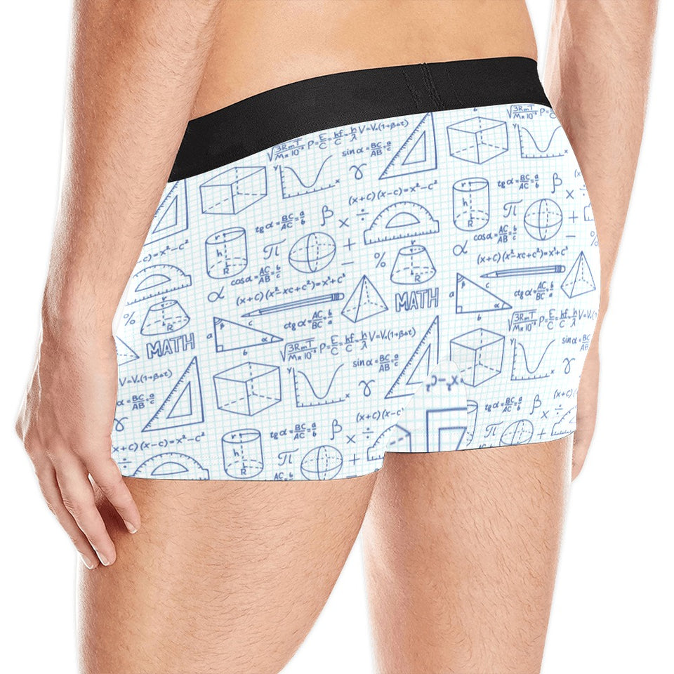 Math Pattern Print Design 03 Men's All Over Print Boxer Briefs Men's Underwear