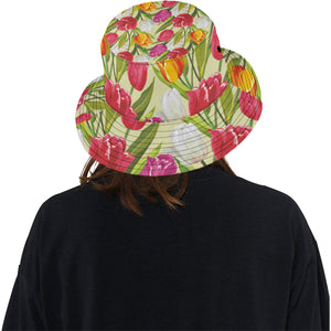 Colorful Tulip Pattern Unisex Bucket Hat