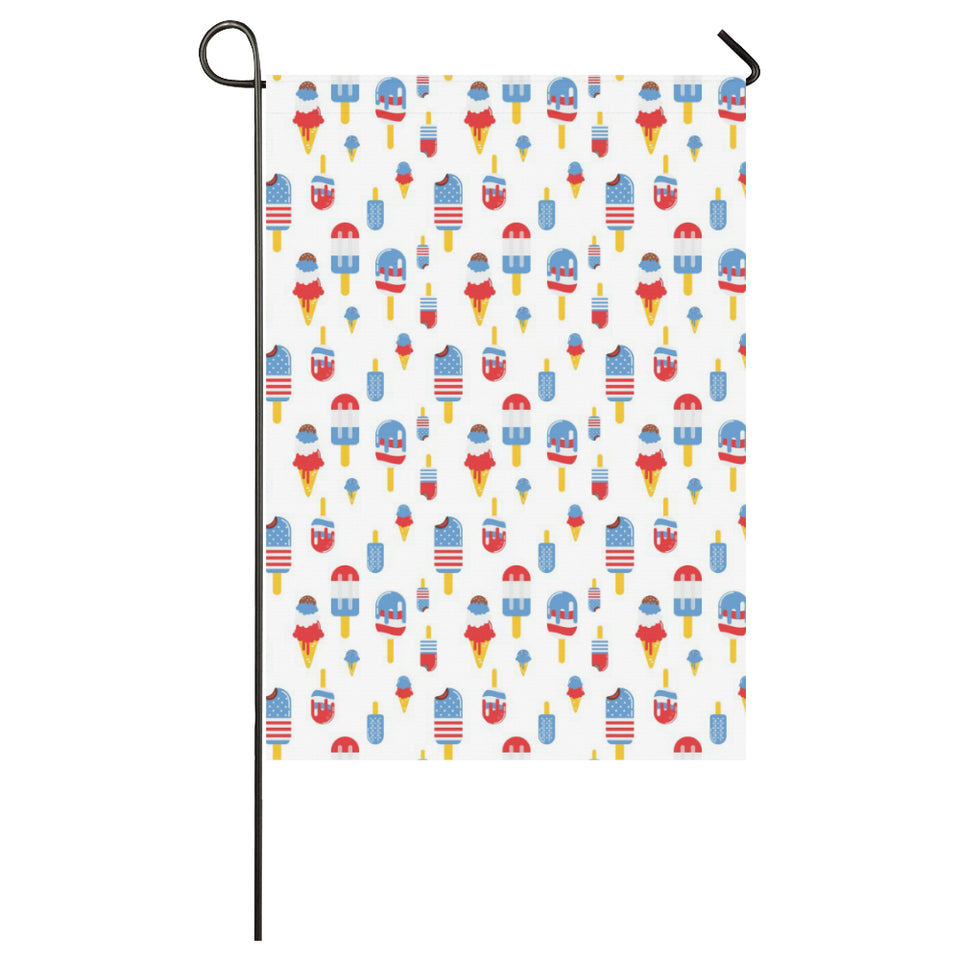 Ice Cream USA Theme Pattern House Flag Garden Flag