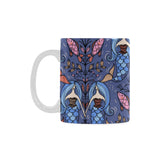 Mermaid Pattern Classical White Mug (FulFilled In US)