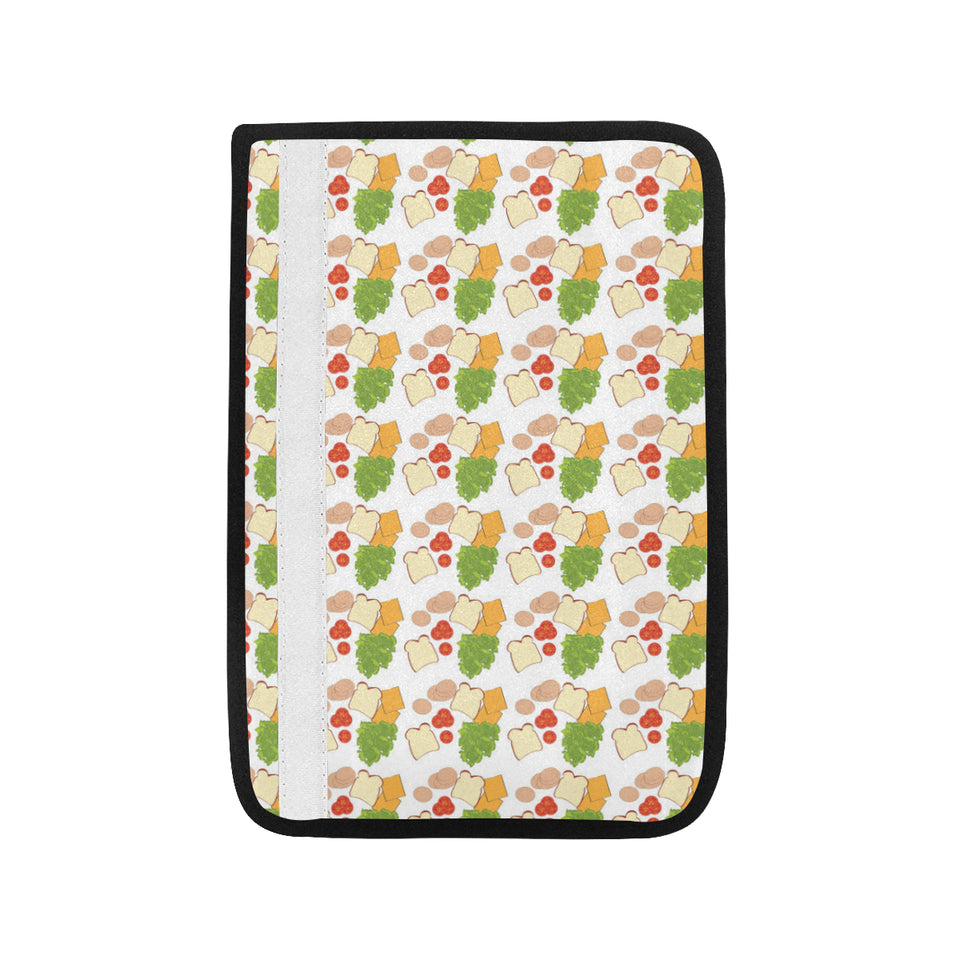 Sandwich Pattern Print Design 02 Car Seat Belt Cover