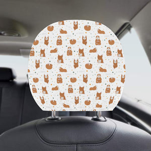 Guinea Pig Pattern Print Design 01 Car Headrest Cover