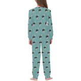 Ostrich Pattern Print Design 01 Kids' Boys' Girls' All Over Print Pajama Set