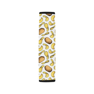 Potato Chips Pattern Print Design 01 Car Seat Belt Cover