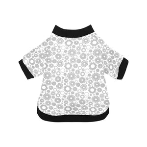 Gear Pattern Print Design 03 All Over Print Pet Dog Round Neck Fuzzy Shirt