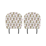 Rabbit Pattern Car Headrest Cover