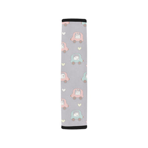 Hamster in Car Heart Pattern Car Seat Belt Cover