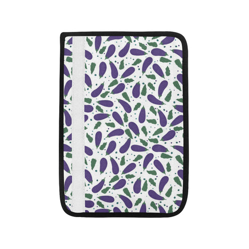 Eggplant Pattern Print Design 05 Car Seat Belt Cover
