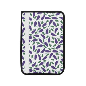 Eggplant Pattern Print Design 05 Car Seat Belt Cover