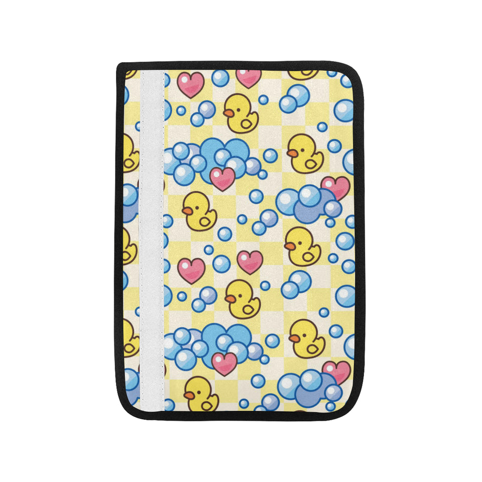 Duck Toy Pattern Print Design 01 Car Seat Belt Cover