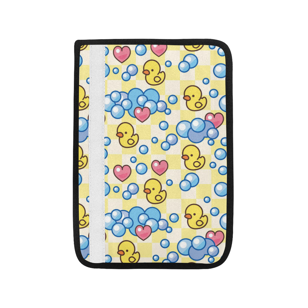 Duck Toy Pattern Print Design 01 Car Seat Belt Cover