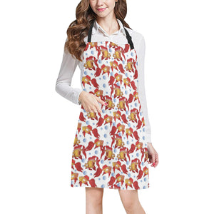 Goldfish Pattern Print Design 02 Adjustable Apron