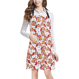 Goldfish Pattern Print Design 02 Adjustable Apron