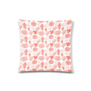 Coral Reef Pattern Print Design 05 Throw Pillow Cover 20"x20"